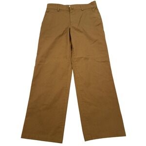 Theory Project Sharp Cotton Twill Wide Leg Pants Womens 30 Brown MP02